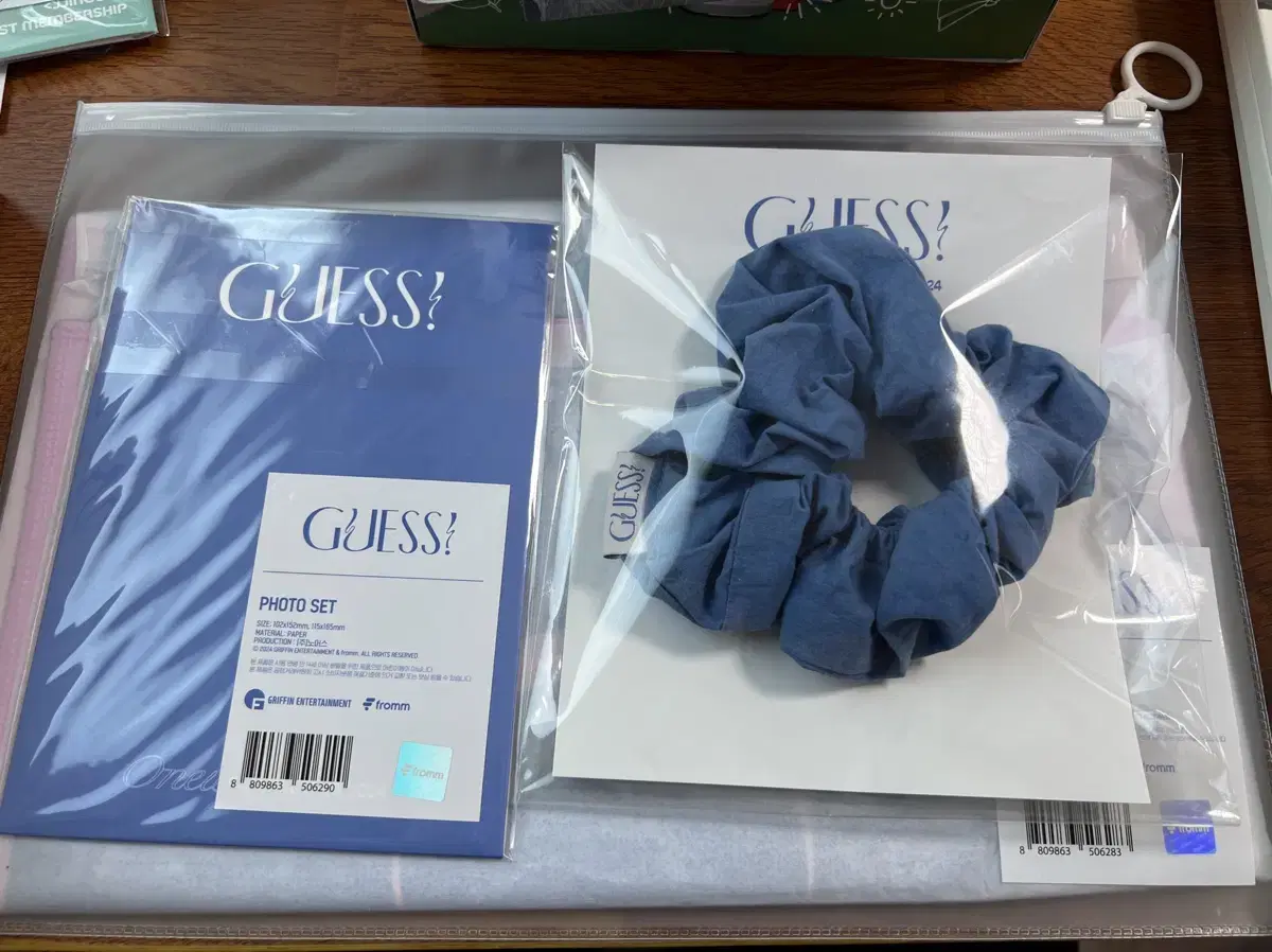 온유 팬미팅 게스 Guess! 굿즈 슬로건 스크런치 포토세트